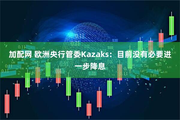 加配网 欧洲央行管委Kazaks:目前没有必要进一步降息